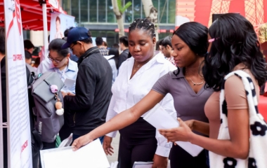 An international recruitment fair held in Chaoyang, Beijing