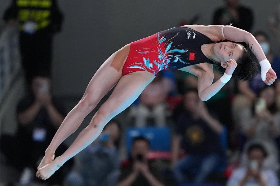 Chen Yuxi, Yang Hao clinch last two golds in Diving World Cup in Xi'an