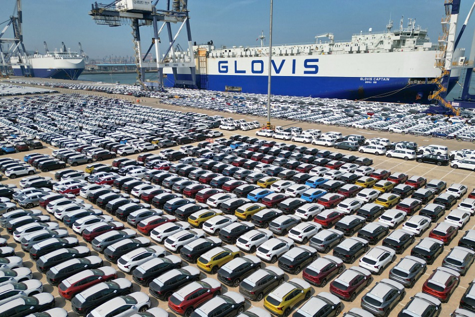 China's auto exports rank 1st globally