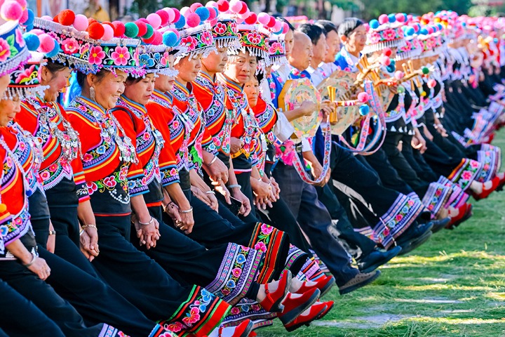 Autumnal landscapes in Yunnan’s Mouding county