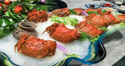 Yangzhou's June hairy crabs hit the market