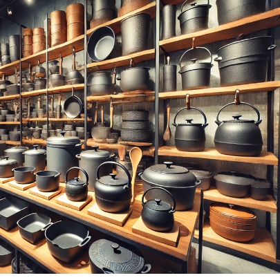 Cast iron pots produced in county of China's Henan reach global market