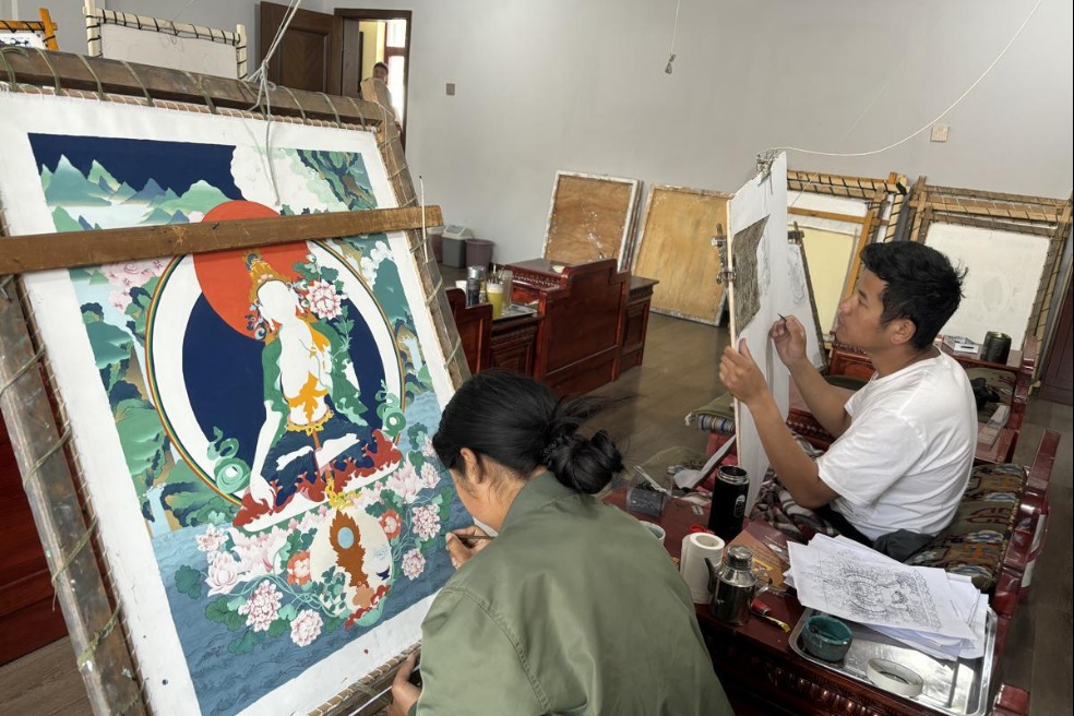 Thangka institute preserves soul of cultural heritage