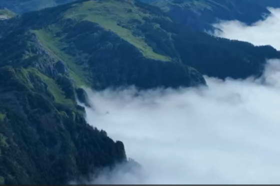 Breathtaking sea of clouds appears in Shennongjia