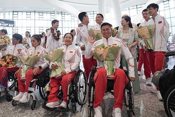 Hangzhou Paralympians return victorious from Paris