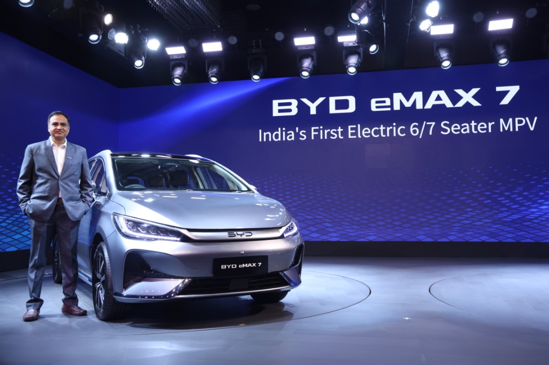 BYD unveils new electric MPV in India