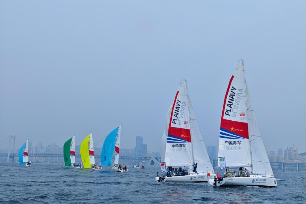 Dalian hosts inaugural Navy Cup International Sailing Regatta