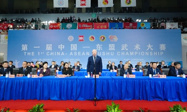 1st China-ASEAN Wushu Championship opens in Nantong