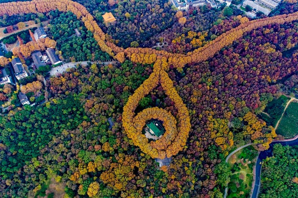 ‘Golden necklace’ at the Meiling Palace in Jiangsu