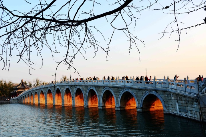 Summer Palace draws many visitors for photo ops